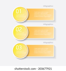 orange modern progress paper banners / can be used for infographics / numbered banners / horizontal cutout lines / graphic or website layout vector