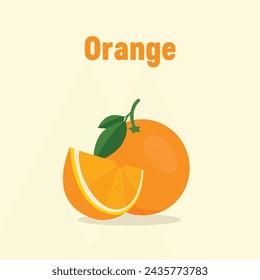 Orange Modern Vector Icon Illustration