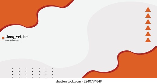 Orange Modern Zoom Virtual Background