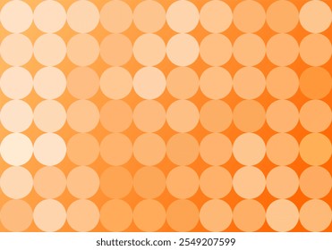 Orange mosaic dot pixel background. Gradient abstract geometric background. Artistic puzzle background.