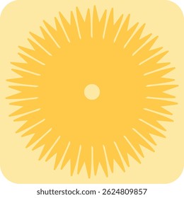 orange multi-pointed star on a cream background