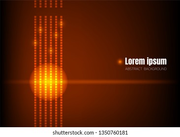 orange music guitar strings pixel background, square geometric digital space wallpaper, template for website cover poster banner brochure and more, flat vector graphic design 