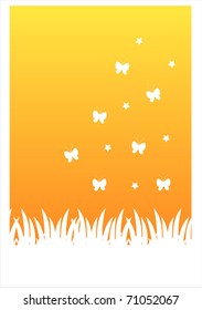 orange nature background