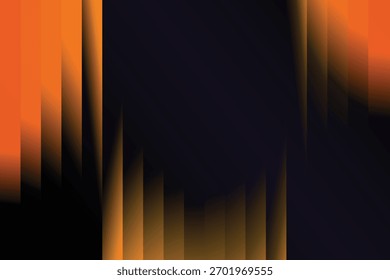 Fondo de reflexión de Vertical de degradado acanalado de neón naranja