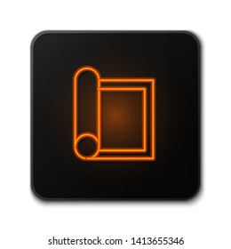 Orange neon sign on dark background  Planning Vector Icon