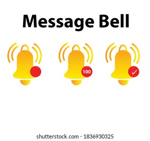 Icono de campana de notificación Orange