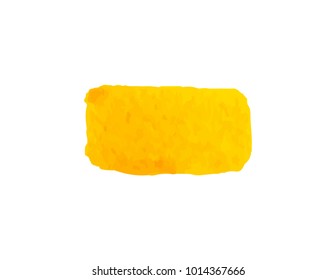 orange ocher watercolor vector background for text and logo, design tag, brand, web. colored like amber, sienna, gold