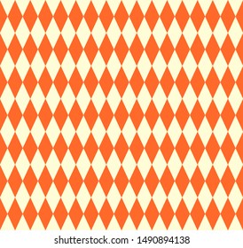 Orange oktoberfest texture seamless pattern. Geometric diagonal background. Retro holiday poster design. Vintage bavarian wallpaper