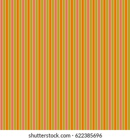 Orange and olive seamless vertical stripe pattern background