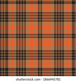 Orange Ombre Plaid textured seamless pattern suitable for fashion textiles and graphics
