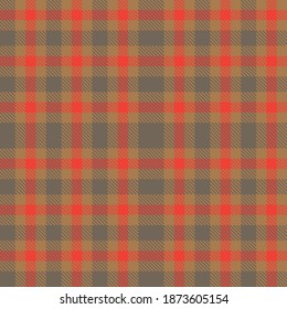 Orange Ombre Plaid textured seamless pattern suitable for fashion textiles and graphics