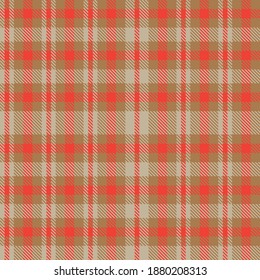 Orange Ombre Plaid textured seamless pattern suitable for fashion textiles and graphics