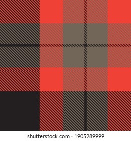 Orange Ombre Plaid textured seamless pattern suitable for fashion textiles and graphics