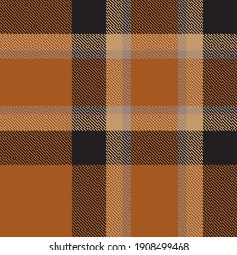 Orange Ombre Plaid texturizado patrón sin costura adecuado para textiles y gráficos de moda
