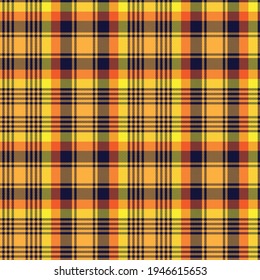 Orange Ombre Plaid textured seamless pattern suitable for fashion textiles and graphics