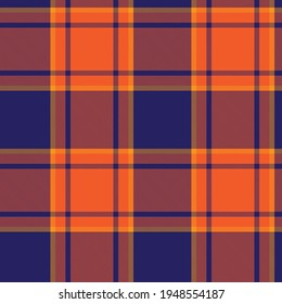 Orange Ombre Plaid textured seamless pattern suitable for fashion textiles and graphics