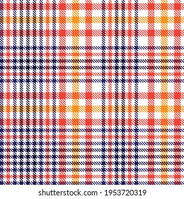 Orange Ombre Plaid textured seamless pattern suitable for fashion textiles and graphics