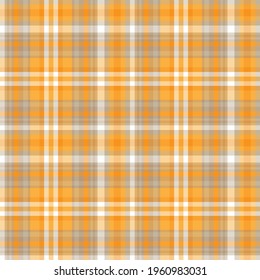 Orange Ombre Plaid textured seamless pattern suitable for fashion textiles and graphics