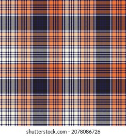 Orange Ombre Plaid textured seamless pattern suitable for fashion textiles and graphics