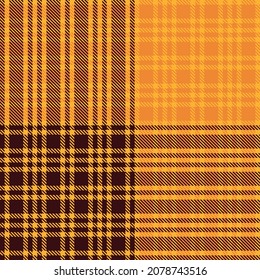Orange Ombre Plaid textured seamless pattern suitable for fashion textiles and graphics