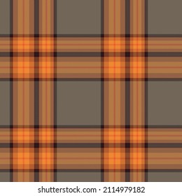 Orange Ombre Plaid textured seamless pattern suitable for fashion textiles and graphics