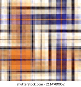 Orange Ombre Plaid textured seamless pattern suitable for fashion textiles and graphics