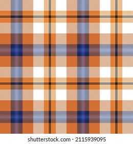 Orange Ombre Plaid textured seamless pattern suitable for fashion textiles and graphics