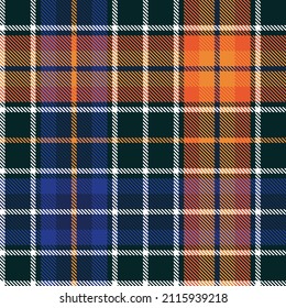 Orange Ombre Plaid textured seamless pattern suitable for fashion textiles and graphics