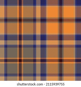 Orange Ombre Plaid textured seamless pattern suitable for fashion textiles and graphics