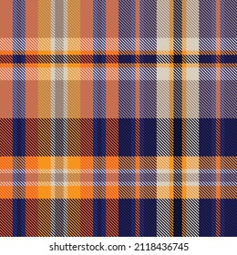 Orange Ombre Plaid textured seamless pattern suitable for fashion textiles and graphics