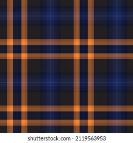 Orange Ombre Plaid textured seamless pattern suitable for fashion textiles and graphics