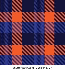 Orange Ombre Plaid textured seamless pattern suitable for fashion textiles and graphics