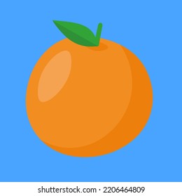 orange on a blue background