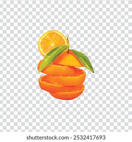 orange on a transparent background