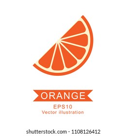 orange on white background