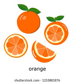 orange on white background.