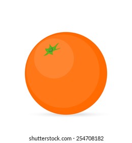 orange on a white background