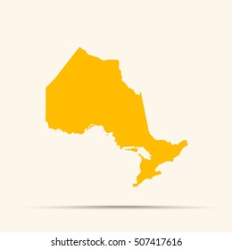 Orange Ontario Map Illustration