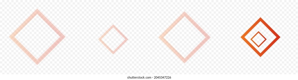 Orange Ornament Graphic Vector Panoramic Transparent Background. Simple Element Backdrop. White Trendy Texture. Yellow Architecture Frame.