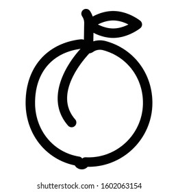 
Orange Outline bold Vector Icon which can be easily modified or Edited
