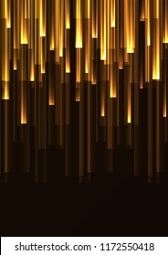 orange overlap pixel speed in dark background, geometric layer motion backdrop, simple technology template, vector illustration