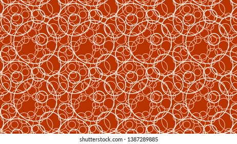 Orange Overlapping Circles Pattern Vector