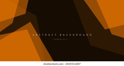 Orange overlaps layer minimalist abstract background for template design. Vector illustration