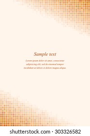 Orange page corner design template invitation, greeting, presentation, card, letter, paper, brochure, etc...