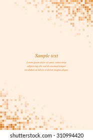 Orange page corner design template