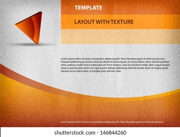 orange page as design layout