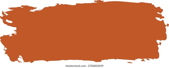 Efecto de Vector de trazo de pincel de pintura naranja
