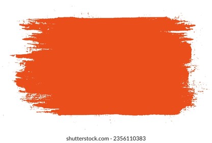 trazo de pintura anaranjado, pincel de tinta, pinceladas de pincel, pinceles, líneas,