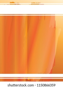 Orange Paint Strokes Background