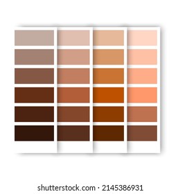 Orange palette for web design. Colorful palette. Print design. Vector illustration. stock image. 